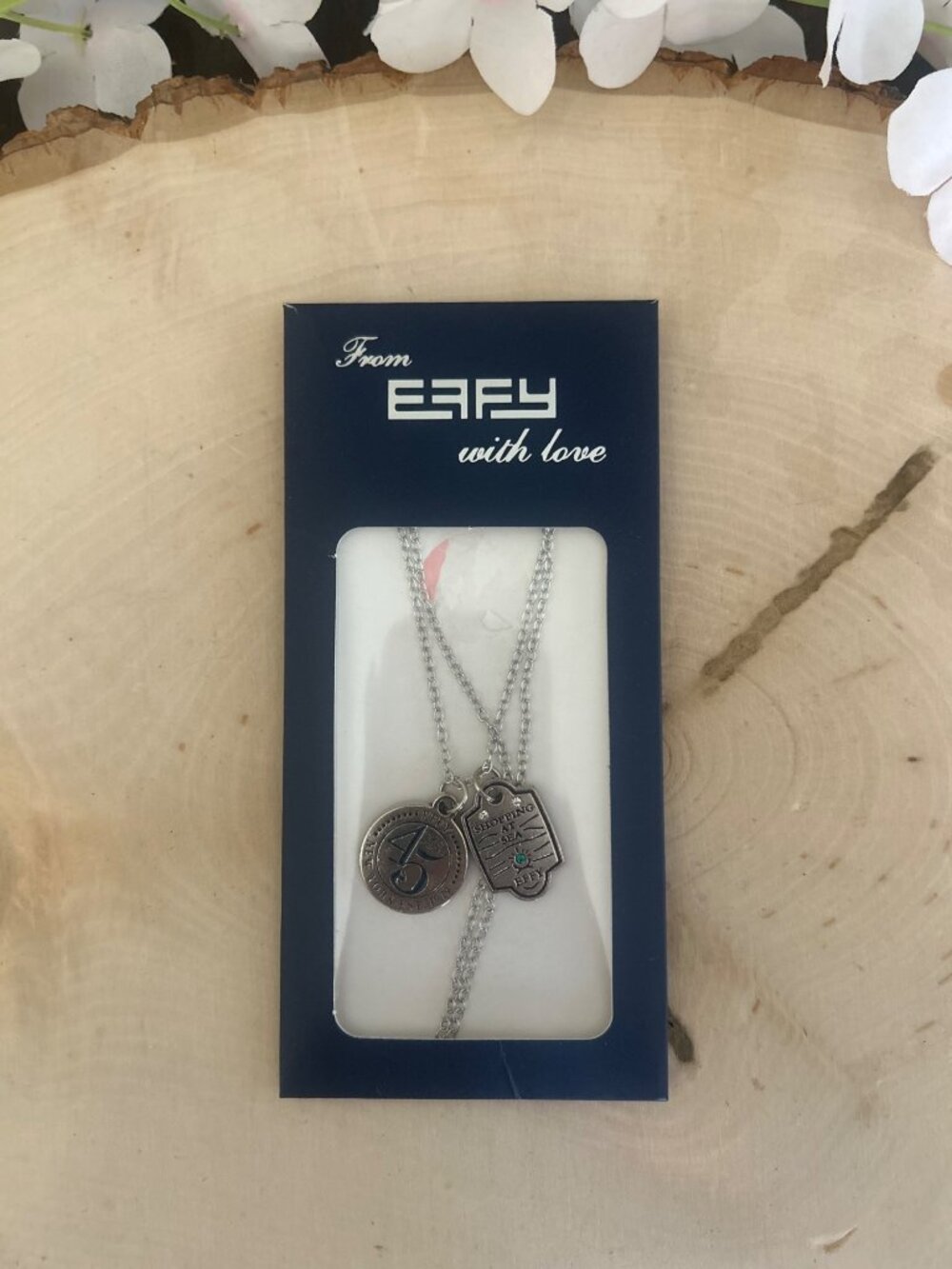 Effy Silver Charm Necklace With Shopping At Sea & 45 Years Pendants New